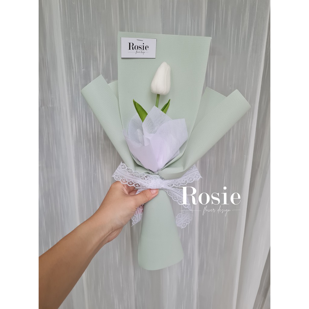 Bó hoa tulip 1 bông - 3B - 5 bông- Quà tặng sinh nhật, 20/11, 14/2 tặng cho bạn nữ, tân gia, tặng bạn bè, người yêu