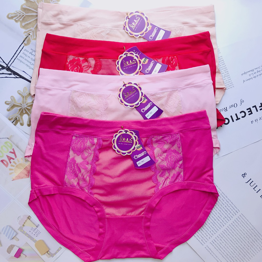[Ảnh thật] Quần Lót Nữ Cotton Big Size, Quần Chíp Nữ Siêu To Cho Người Béo Mập QL761