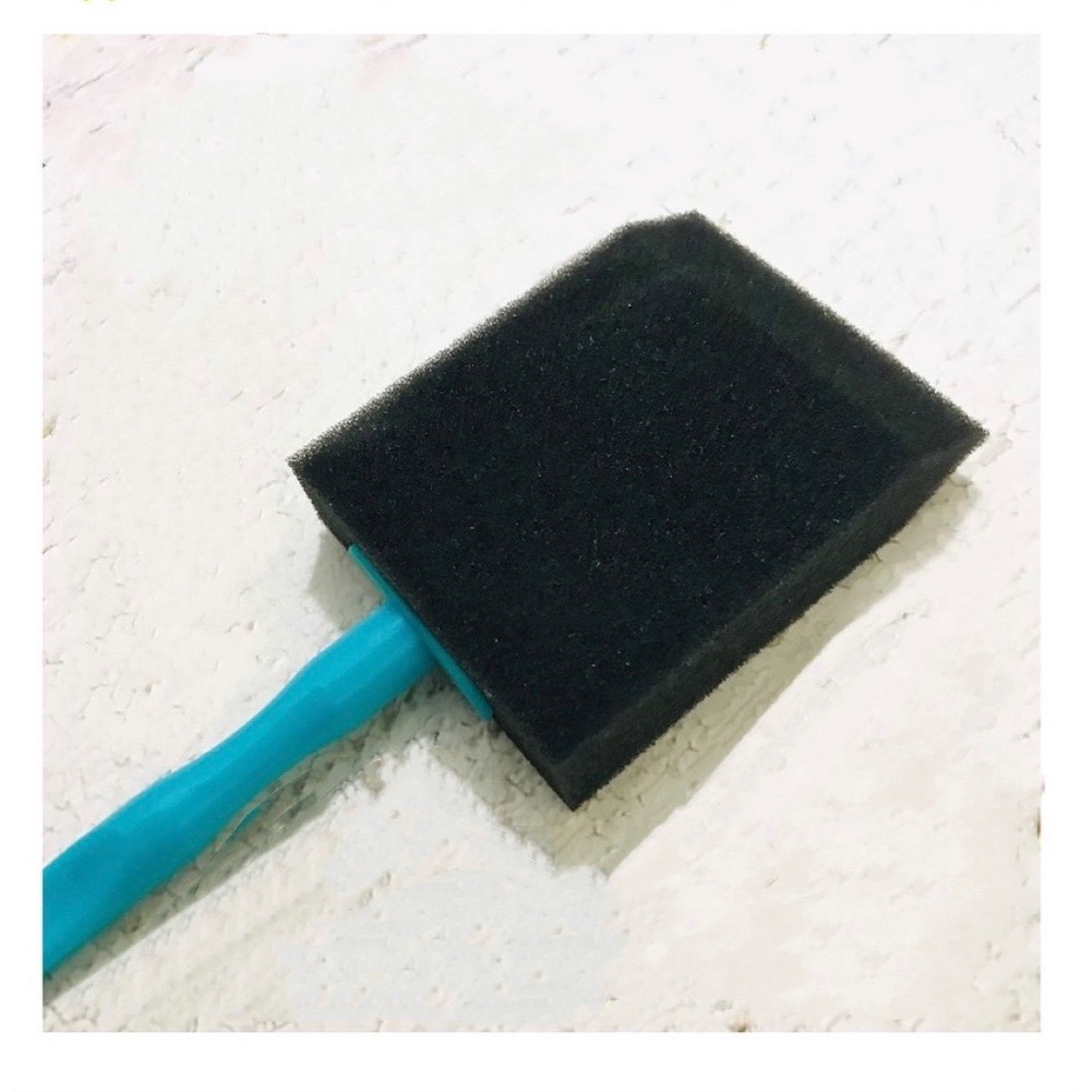 Bộ cọ mút xốp dẹt Foam Hobby Brush Mont Marte vẽ màu nước, màu acrylic Size 25mm, 50mm,75mm,100mm