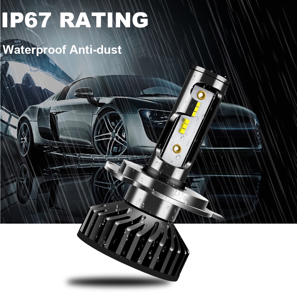 Đèn pha ô tô LED Thay thế siêu sáng Bóng đèn Bảo vệ ngắn mạch mini Winter064