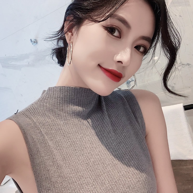 Bông Tai Mạ Bạc 925 Thiết Kế Tinh Tế Phong Cách Hàn Quốc Mới