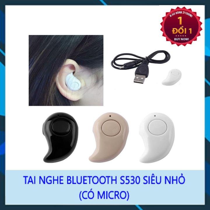 Tai Nghe Bluetooth S530 Nhét Tai V4.1 Ear-Pod Siêu Nhỏ Có Nghe Nhạc