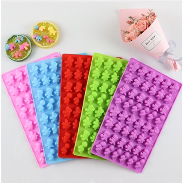 Khuôn Silicone làm Kẹo chip / Pudding / Thạch cho bé
