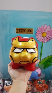 Heo đất handmade - iron man