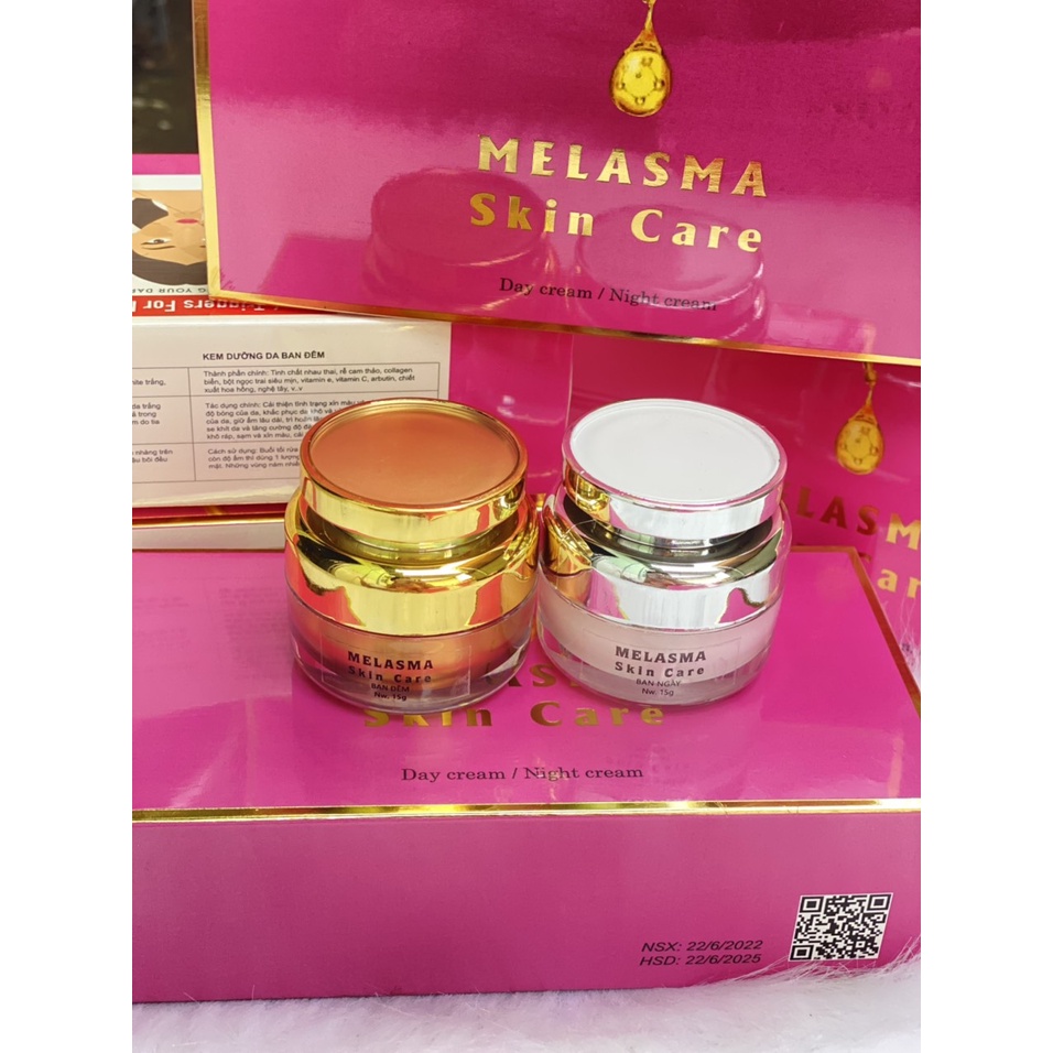 Bộ Nám Ngày & Đêm Spa chuyên dùng đánh bay mọi nám, loại bỏ sắc tố da, giúp da trắng sáng đều màu rạng rỡ