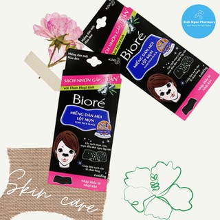 Miếng dán mũi lột mụn Than Tre Biore - 4 miếng