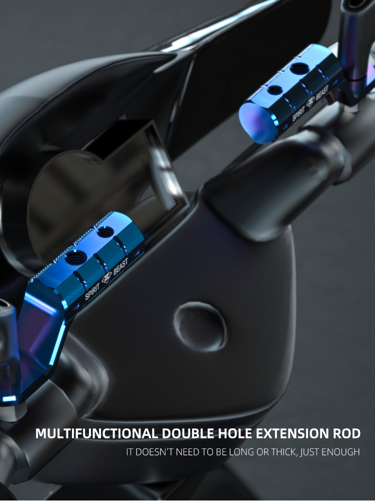 Ngàm Gắn Kính Chiếu Hậu Cho Xe Mô Tô 8 / 10mm