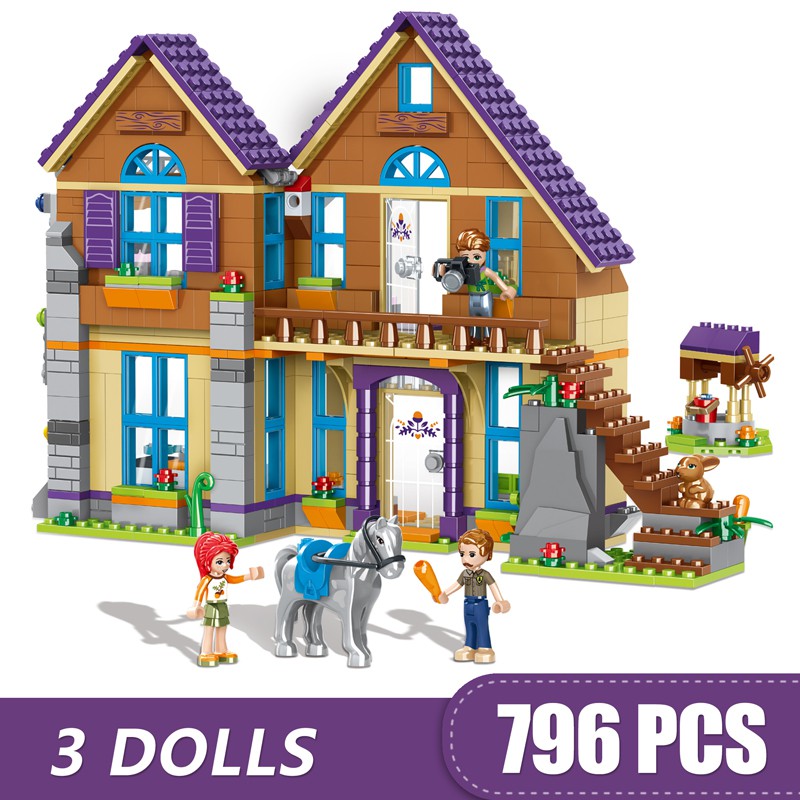 796 CÁI Đồ Chơi Khối Xây Dựng Nhỏ Tương Thích Lego Friends Heartlake City Mia's House Món quà cho trẻ em gái DIY