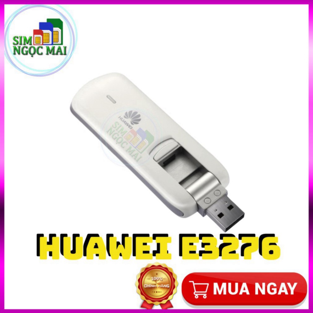 HẠ GIÁ 70% Usb 3G/4G Huawei E3276 - Dcom E3276 Tốc Độ Cao, Đa Mạng HẠ GIÁ 70%