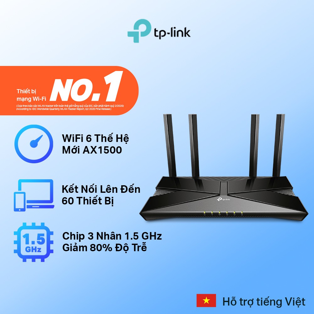 Bộ phát wifi 6 TP-Link Archer AX10 AX1500Mbps, Hàng chính hãng