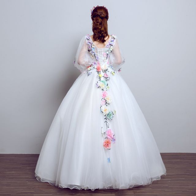 HÀNG ORDER NHẬP KHẨU 2 - 3 TUẦN - Đầm hoa dạ hội thanh lịch - Chát ib với shop trc khi đặt hàng