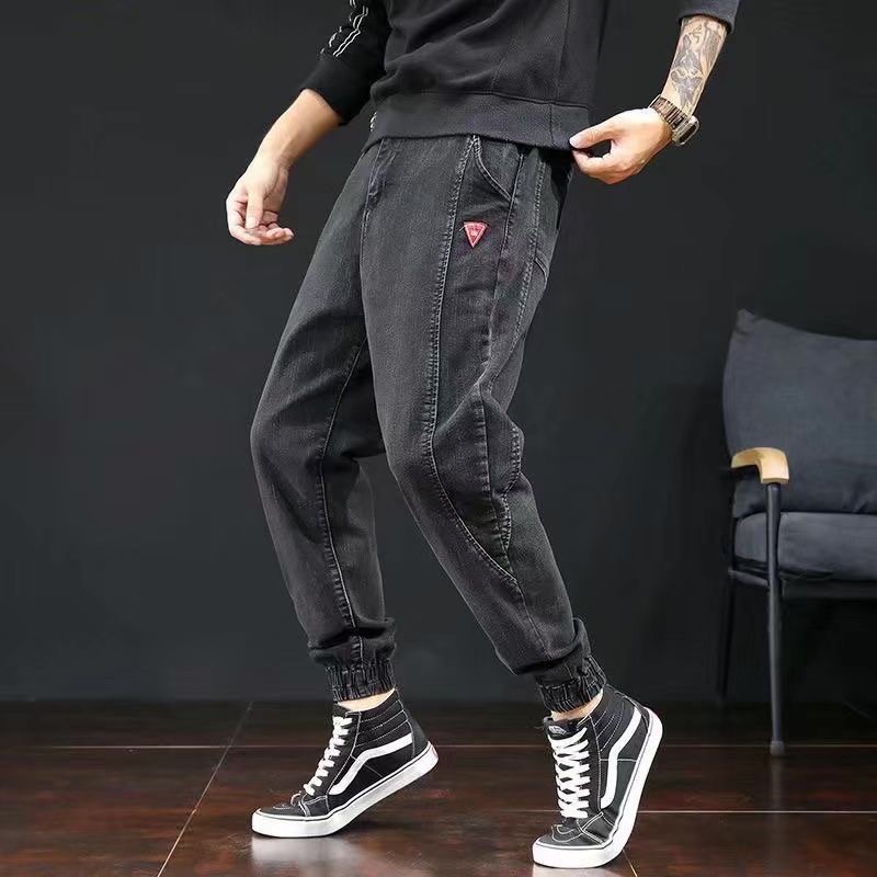 Quần jeans jogger dáng dài phong cách hip hop cá tính thời trang cho nam | BigBuy360 - bigbuy360.vn