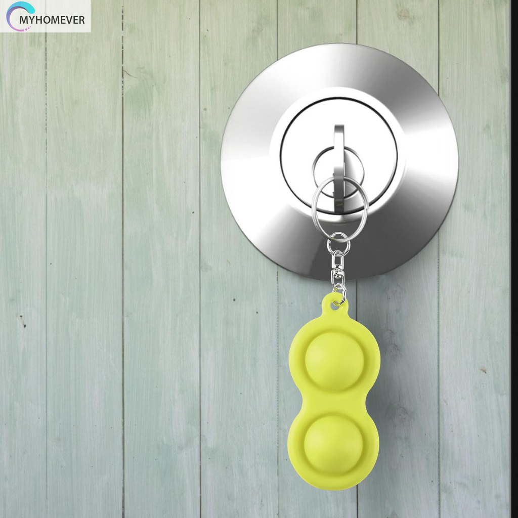 Pop It Fidget Đồ chơi Simple Dimple Fidget Đồ chơi Keychain, Stress Relief Sensory Đồ chơis for Kid Adult
