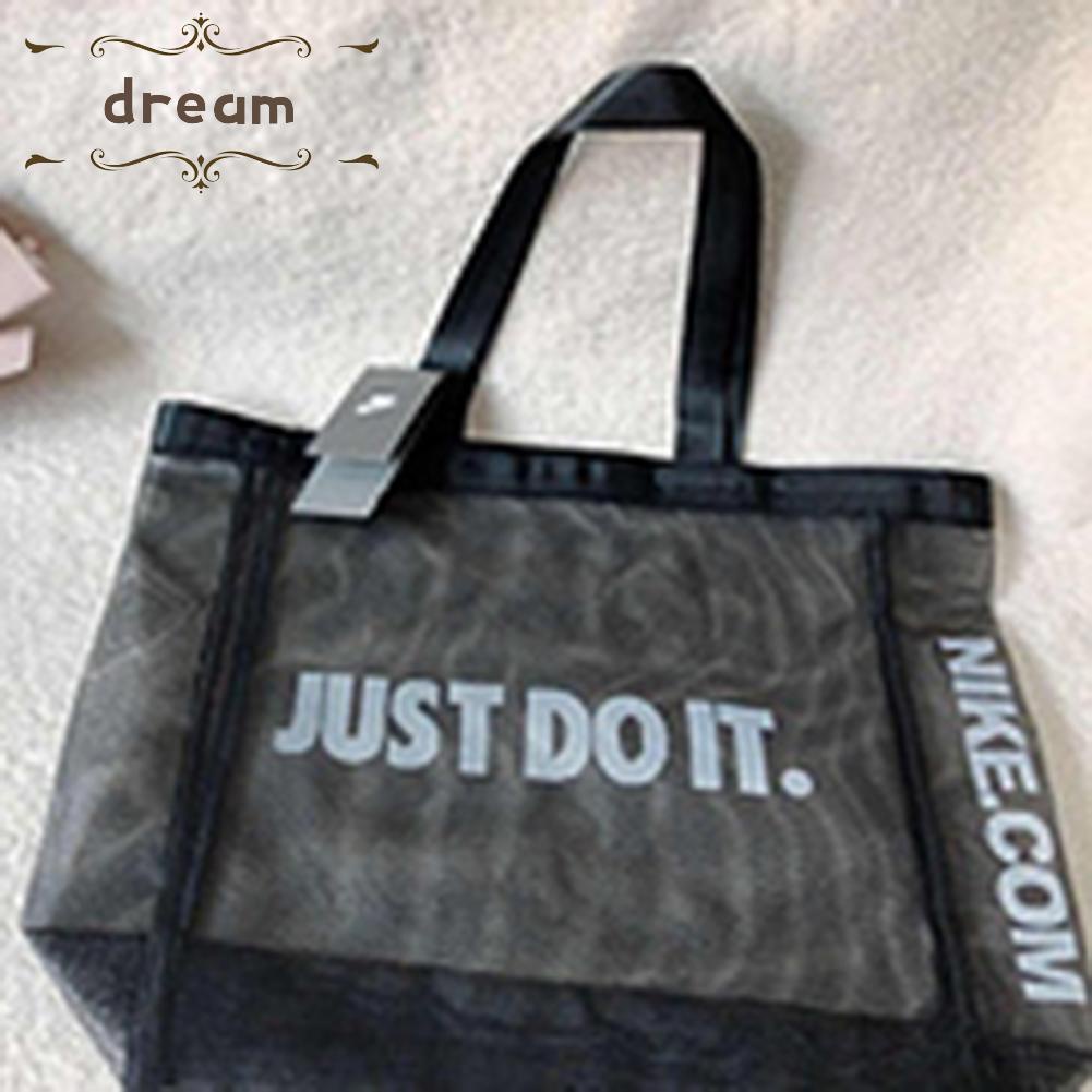 Tote Bag Storage Bag Students Lunch Bags Handbag High Capacity Mesh Bag