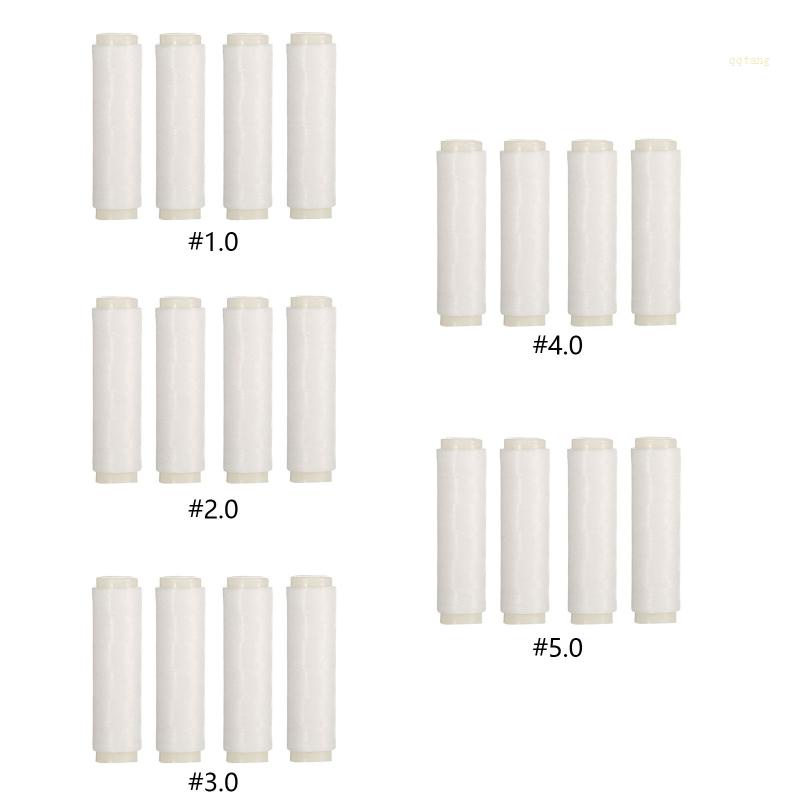 QQ Bộ 4 Cuộn Chỉ Quấn Mồi Câu Cá 0.15mm 656ft