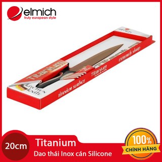 Dao Thái Inox Cao Cấp Phủ Titan Elmich Titanium Cán Silicone Nhập Khẩu CH Séc Châu Âu