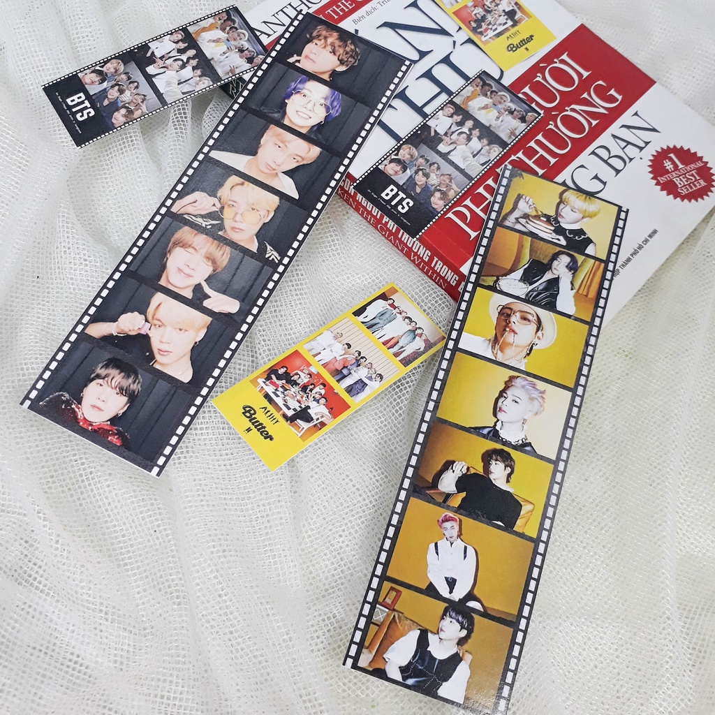 Mẫu mới bookmark BTS Butter dùng để kẹp sách, postcard dài trang trí phòng học siêu xinh start22_shop