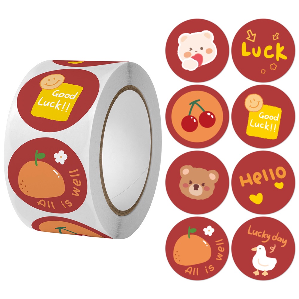 Set 500 Miếng Dán Trang Trí Hình Thỏ/Gấu Dễ Thương DIY