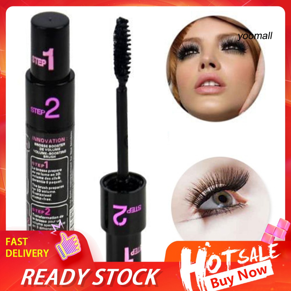 [Hàng mới về] Mascara Chuốt Mi 2 Trong 1 Chống Thấm Nước Không Nhòe Tiện Dụng