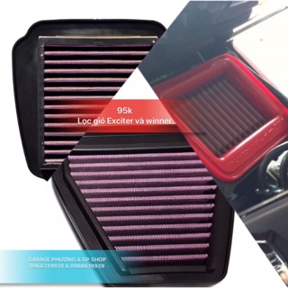 Lọc gió lưới thép xe Exciter 135, 150 và winner