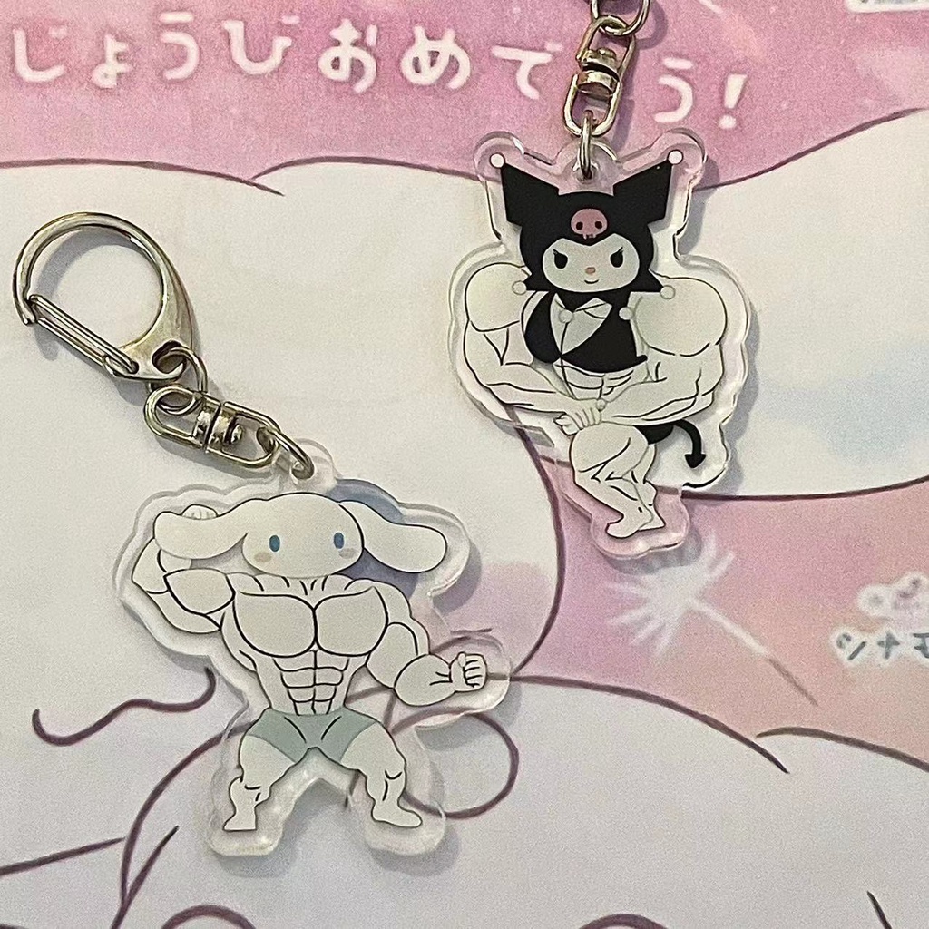 Móc Khóa Hình Chú Chó Bằng Acrylic Dễ Thương