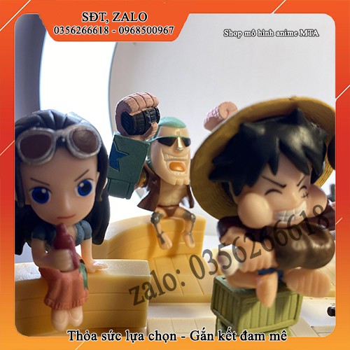 💖Tàu Sunny, Combo 9 Mô Hình One Piece team MŨ RƠM chibi siêu dễ thương. Hàng độc quyền tặng kèm VOUCHER KHUYẾN MÃI