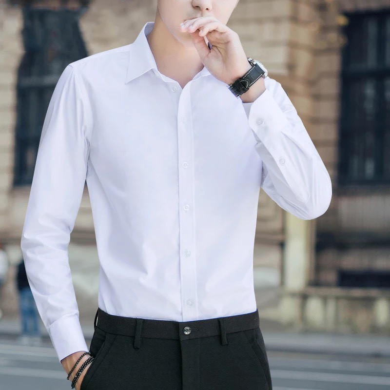 Áo sơ mi nam trơn nhiều màu thời trang cao cấp