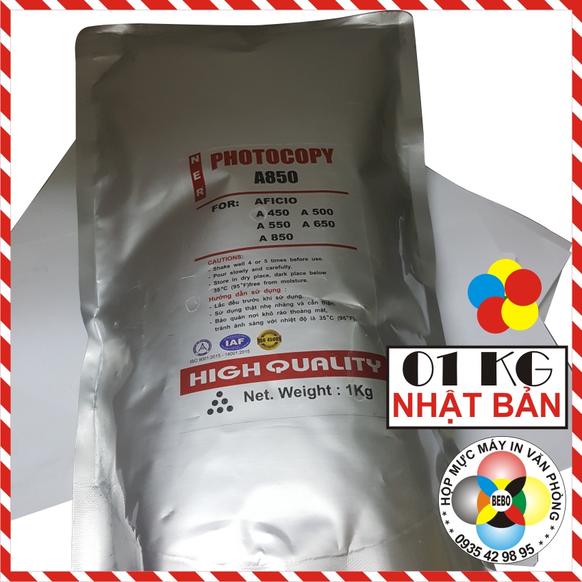 Mực máy Photocopy Ricoh Aficio MP 7000, 7001, 7500, 7502, 7503, 8000, 8001, 9002, 9003, Gói 01 KG.