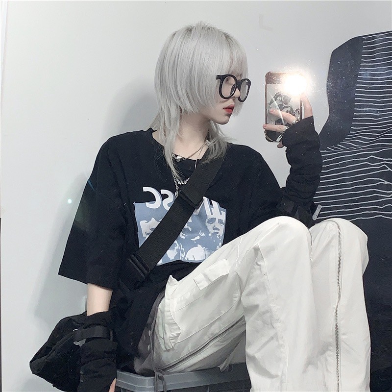 Áo thun tay lỡ Unisex NEKOSG, áo phông form rộng ATL153