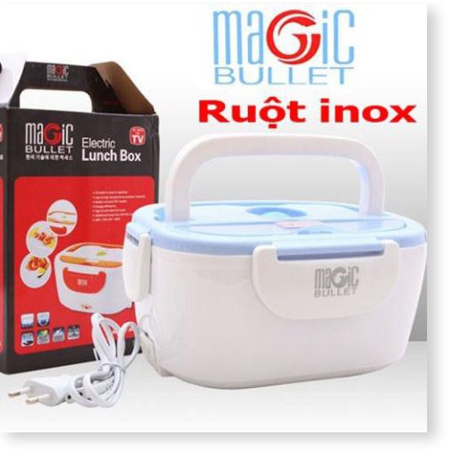 Hộp cơm cắm điện Magic Bullet ruột inox.