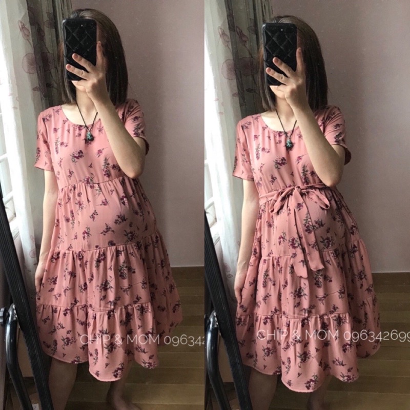 [XẢ KHO LẺ SIZE ] Váy Bầu Thiết Kế Xịn Chuẩn Đẹp- Xả Size M cho mẹ bầu từ 53kg - 67kg
