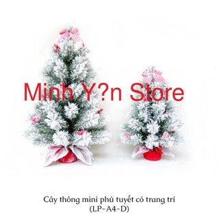Cây Thông Mini Phủ Tuyết Có Trái đỏ LP-A4-D