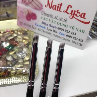 cọ ombre đầu xéo cán gỗ đen xịn _ chuyên dụng nail