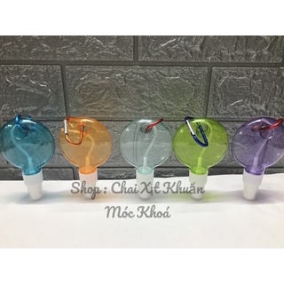 Chai xịt khuẩn mini móc khoá , bình rỗng đựng cồn 50ml