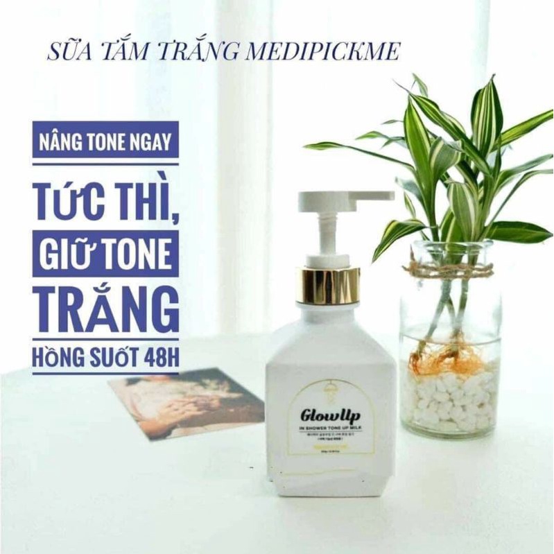 Tắm truyền trắng Medipickme Glowup In Shower Tone up Milk