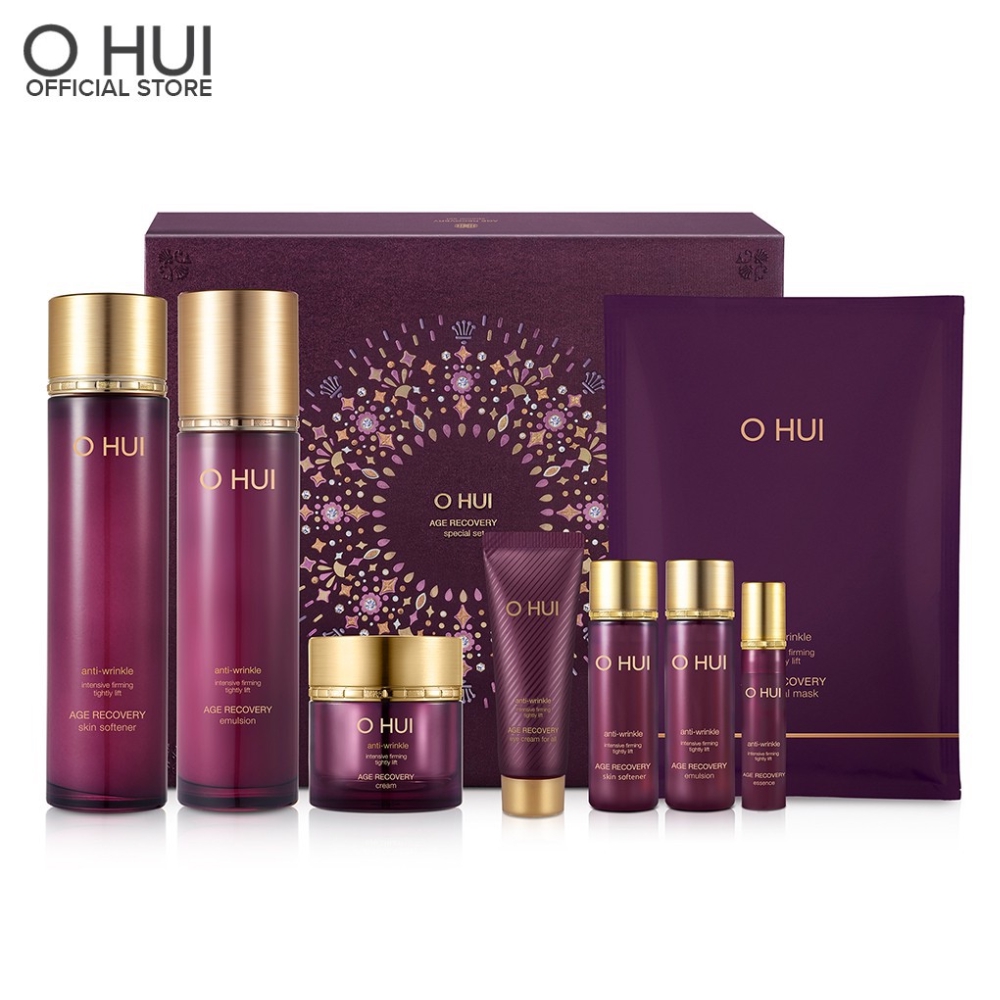 Bộ Chống Lão Hóa 8 Món OHUI Age Recovery Special Set 390ml
