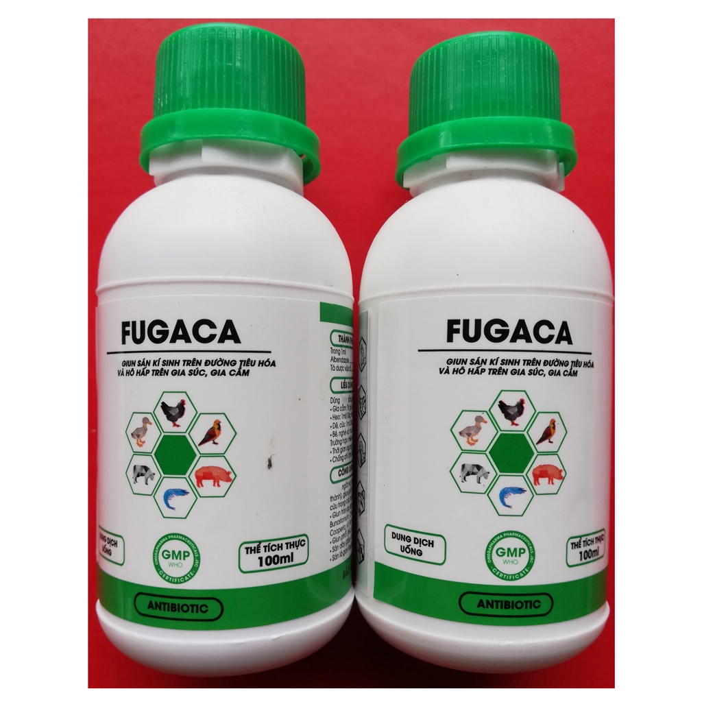 1 lọ FUGACA 100 ml dùng tốt cho chó, mèo, gia súc, trâu bò lợn, gia cầm, gà chọi, gà đá, chim cảnh