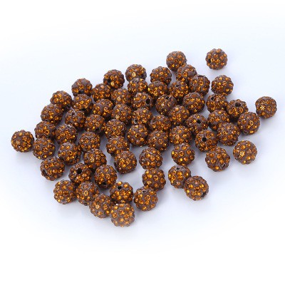 [HG01] Phụ kiện trang sức (DIY) - 20 Hạt gốm đính đá pha lê lấp lánh dùng phối vòng cổ, vòng tay, bông tai