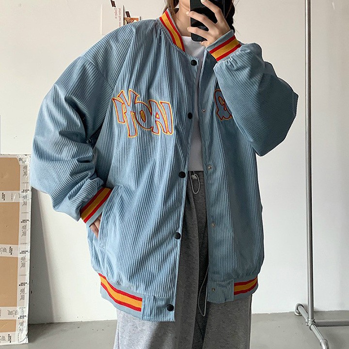 [Mã WASTMAY giảm 15% tối đa 30K đơn 150K] ÁO KHOÁC KAKI NHUNG GÂN (M1840 - Bomber) | BigBuy360 - bigbuy360.vn