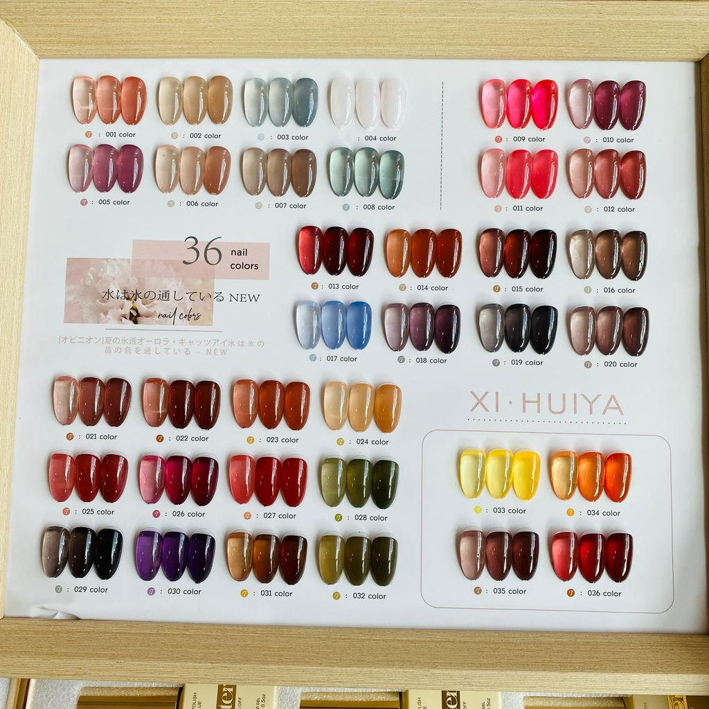 Set Sơn Thạch XI HUIYA 36 màu Tặng Bảng Màu 1723