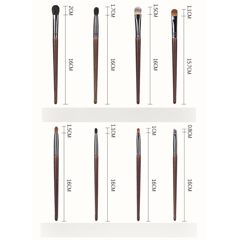 Bộ Cọ Trang Điểm 24 Cây Lông Thú ( kèm bao cọ )