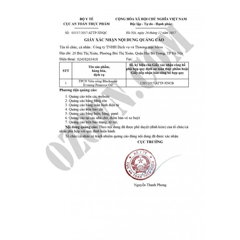 Hoa anh thảo blackmores