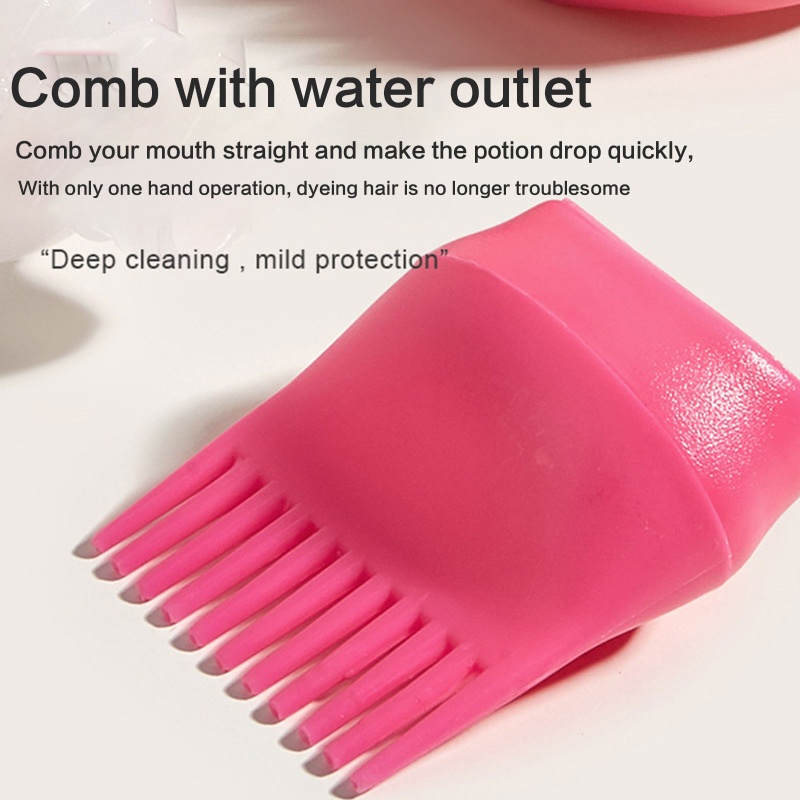 Bình Silicone Đựng Dung Dịch Nhuộm Tóc Có Thang Đo Tiện Dụng