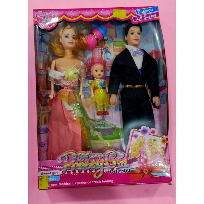 Bộ Đồ Chơi Gia Đình Búp Bê Barbie Rg160 Jfz156