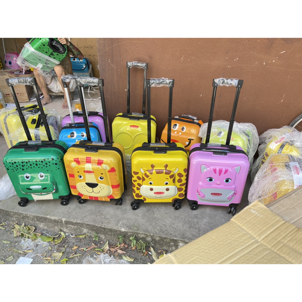 \*+*/\*+*/ RẺ VÔ ĐỊCH \*+*/\*+*/ VALI CHO BÉ YÊU IN NỔI 3D SIZE 18