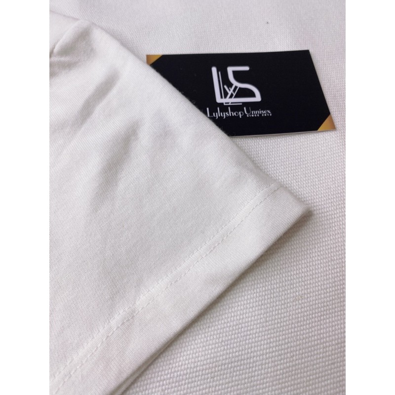 Áo thun croptop trơn LylyshopUnisex màu trắng tay ngắn kiểu áo ôm body basic chất thun cotton mềm mịn co dãn 4 chiều | BigBuy360 - bigbuy360.vn