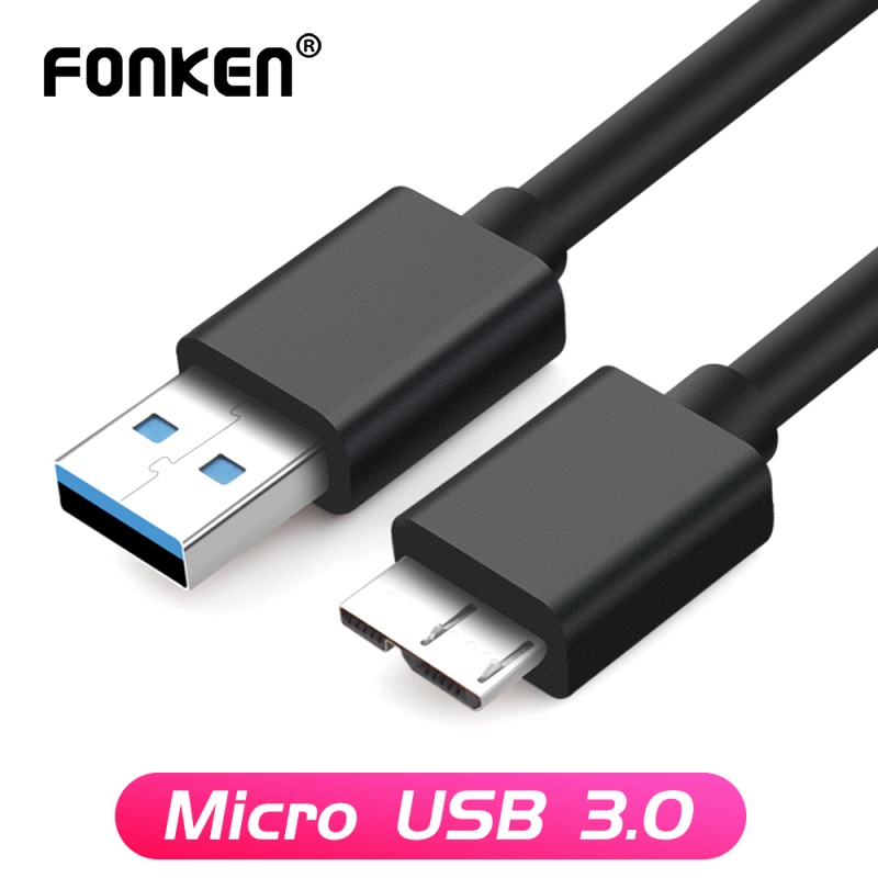 Cáp dữ liệu FONKEN 3.0 Micro B USB 5 Gbps cho Samsung Note3 / S5