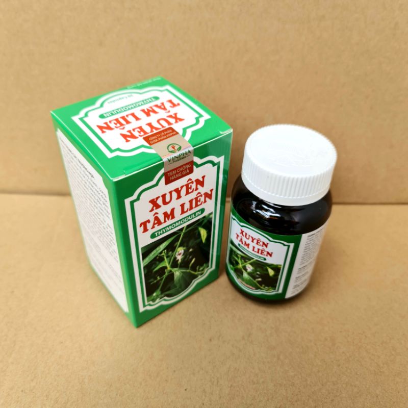 Xuyên tâm liên - Viên uống thảo mộc hỗ trợ phòng ngừa các vấn đề về hô hấp - Hộp 30 viên