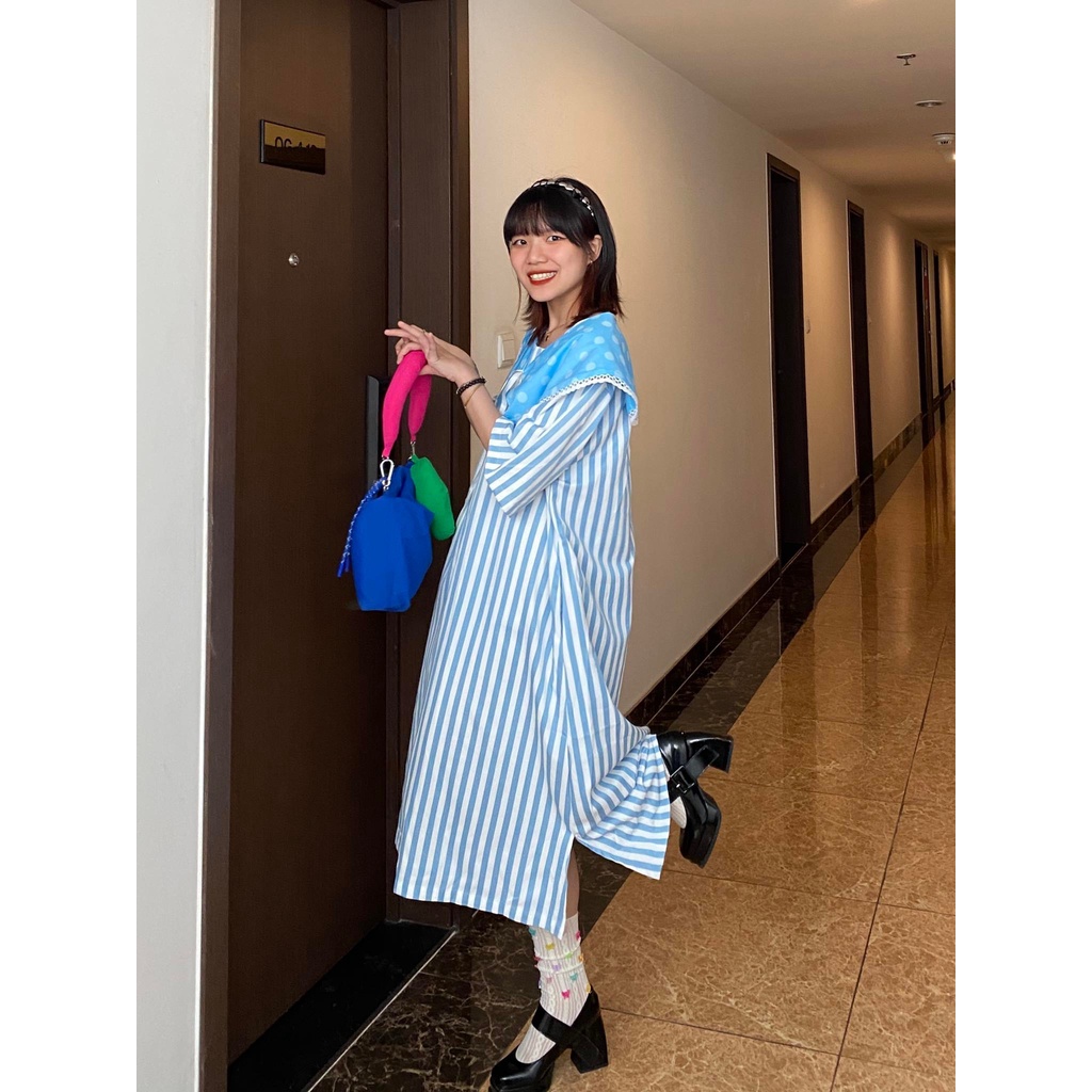 Donna Dress - Đầm sọc cổ thủy thủ - Remmus.vn
