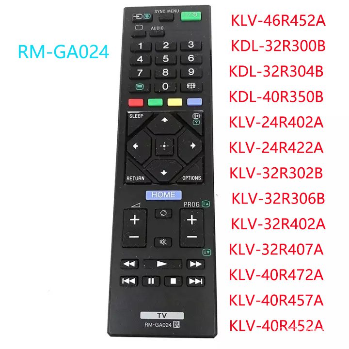 MỚI CHO SONY TV Điều Khiển Từ Xa RM-GA024 Bravia TV KLV-46R452A KDL-32R300B KDL-32R304B KDL-40R350B 